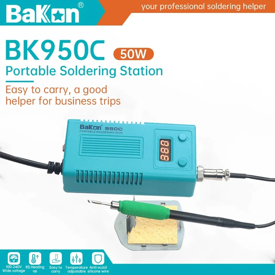 Soldering Iron Temperature Probe - Przenośna cyfrowa stacja lutownicza Bakon z