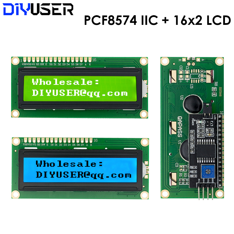 Lcd 1602 - Moduł LCD1602 1602 z niebieskim /
