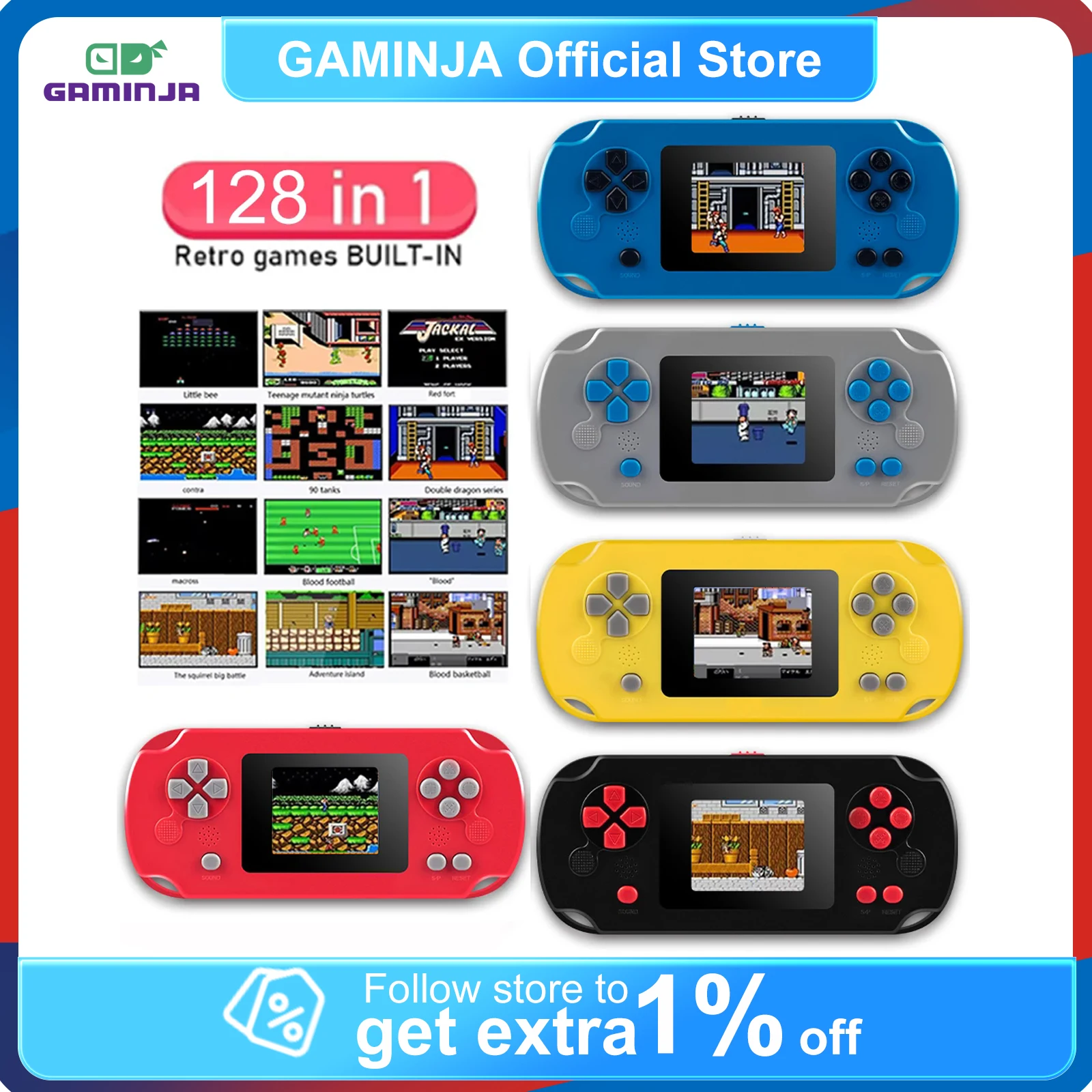 Tft Display 2.4 - Konsola do gier GAMINJA GC31 Classic
