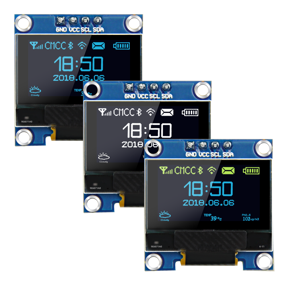 Oled Display 0.96 - 0,96-calowy moduł wyświetlacza OLED SSD1306 I2C