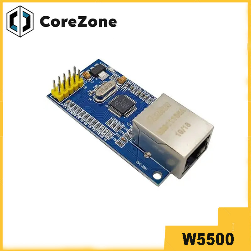 Ethernet W5500 - Moduł sieci Ethernet W5500, sprzęt, program