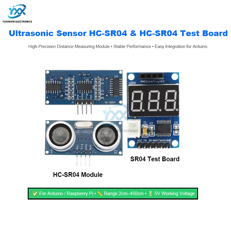 Ultrasonic Sensor Hc-Sr04 - Czujnik ultradźwiękowy HC-SR04 HCSR04 Moduł pomiaru