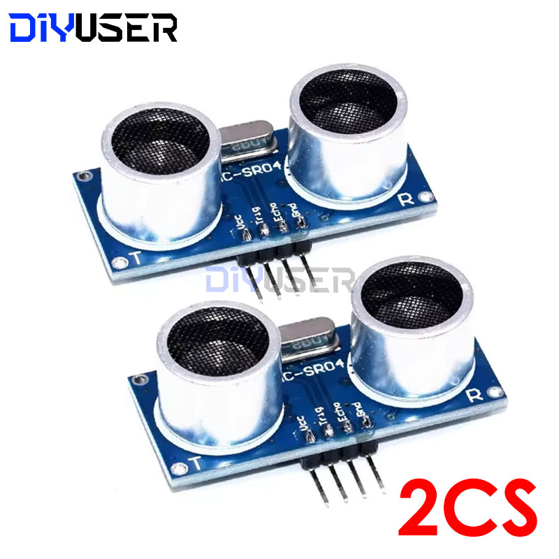 Ultrasonic Sensor Hc-Sr04 - DIYUSER 2 szt. Moduł ultradźwiękowy HC-SR04