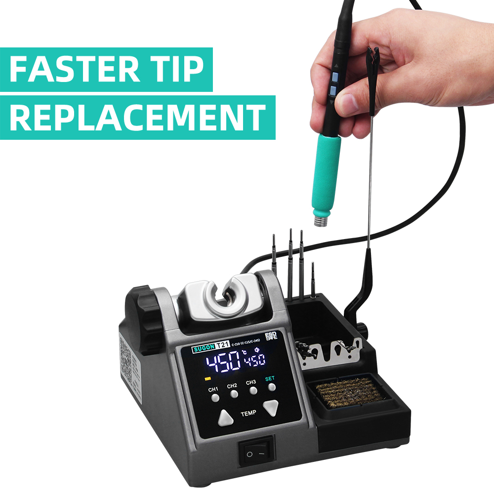 Stacja lutownicza SUGON T21 ko – Soldering Iron Temperature Probe recenzja i cena