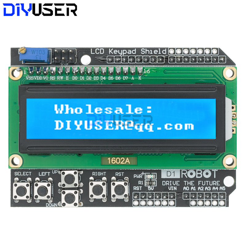 DIYUSER 1602 LCD Keypad Shield – Lcd 1602 recenzja i cena