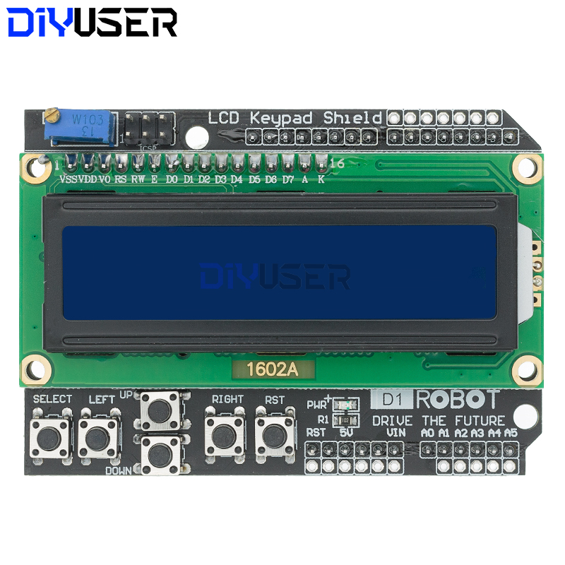 DIYUSER 1602 LCD Keypad Shield – Lcd 1602 recenzja i cena