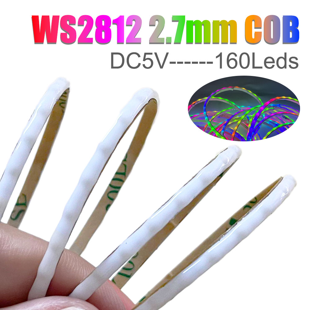 DC5V 2,7 mm Ultra wąska taśma  – Ws2812B Strip 5V recenzja i cena