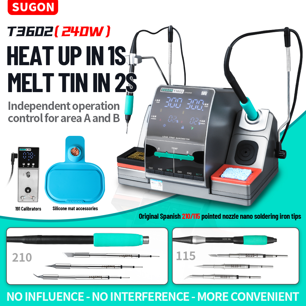 Stacja lutownicza SUGON T3602  – Soldering Iron Temperature Probe recenzja i cena