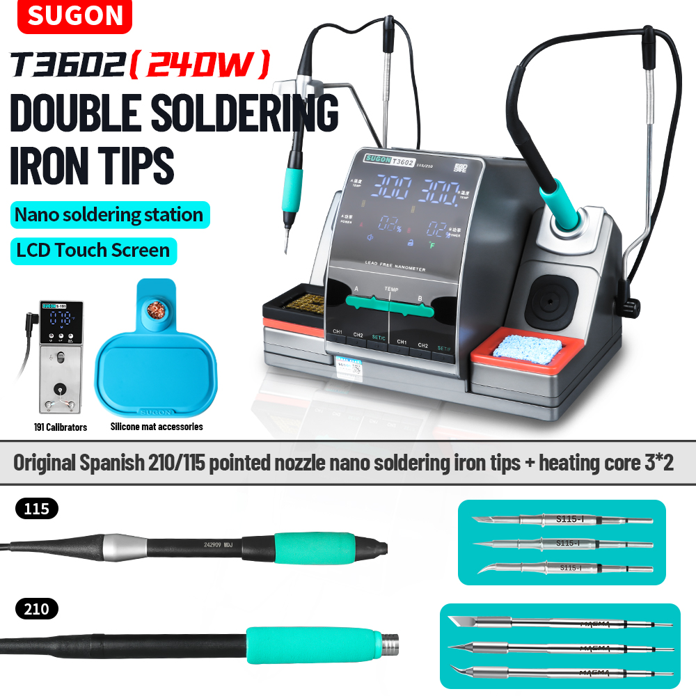Stacja lutownicza SUGON T3602  – Soldering Iron Temperature Probe recenzja i cena