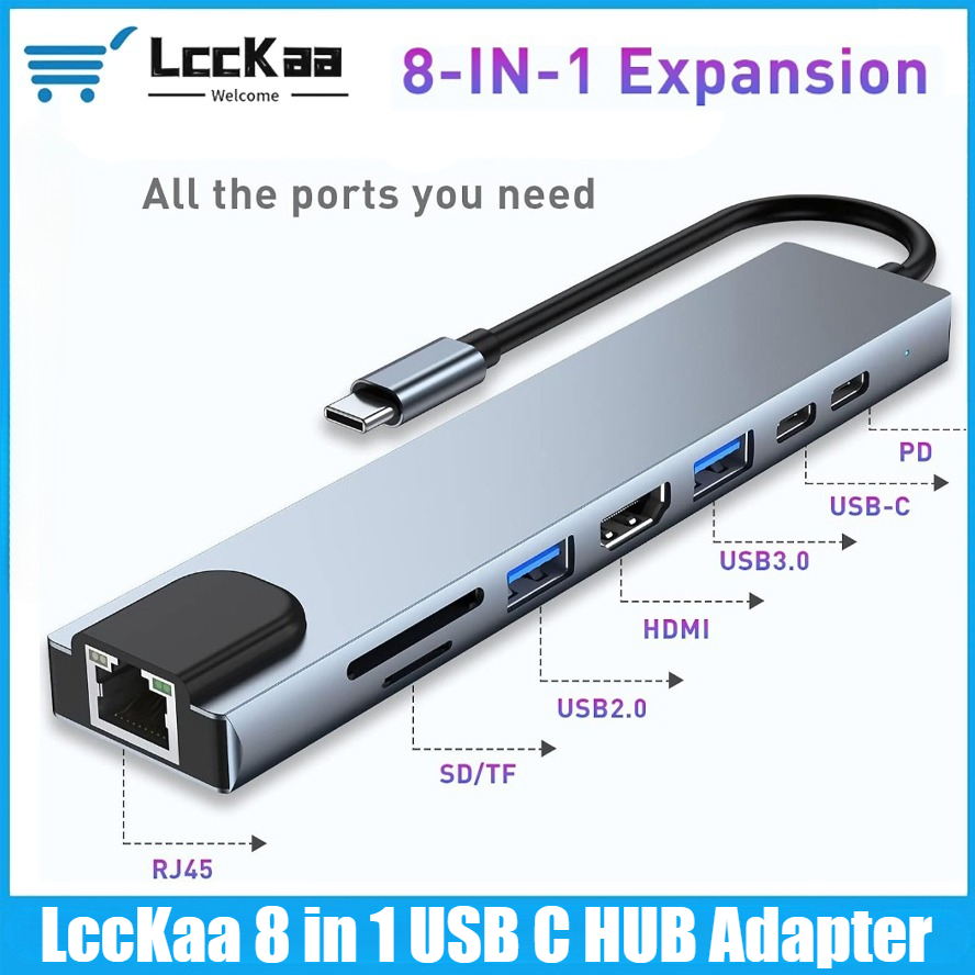 Hub USB C 8/7 w 1 Adapter/rozd – Sd Card Module recenzja i cena